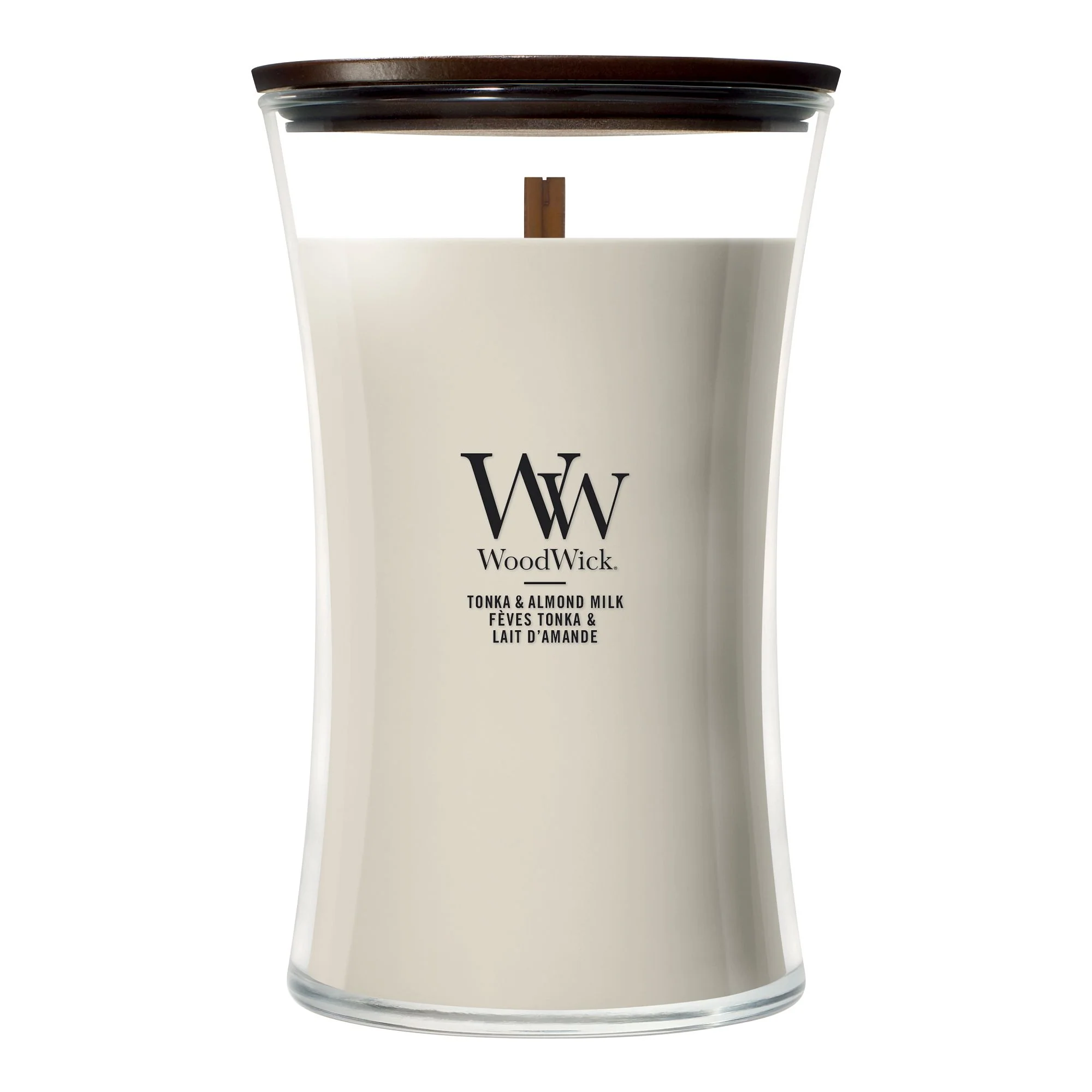 Tonka & Almond Milk Large Hourglass by WoodWick