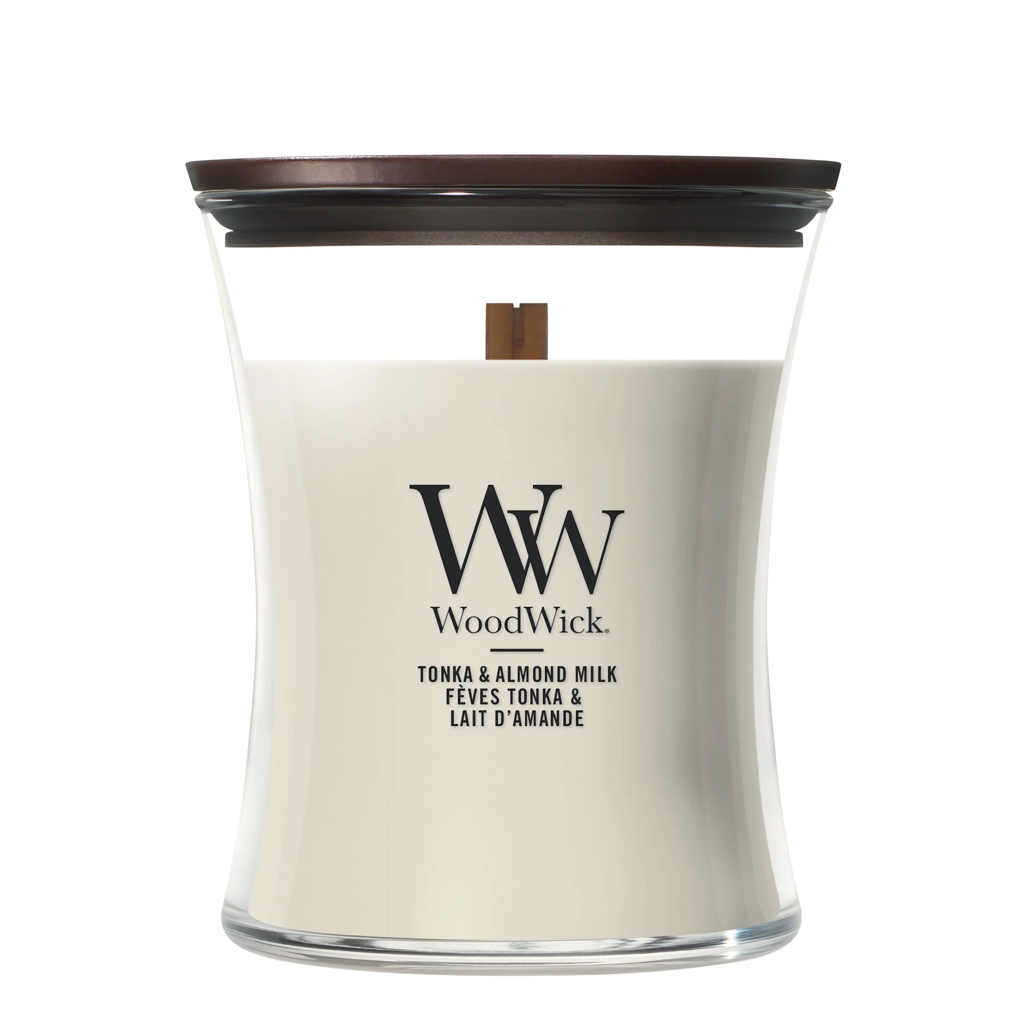 Tonka & Almond Milk Medium Hourglass by WoodWick