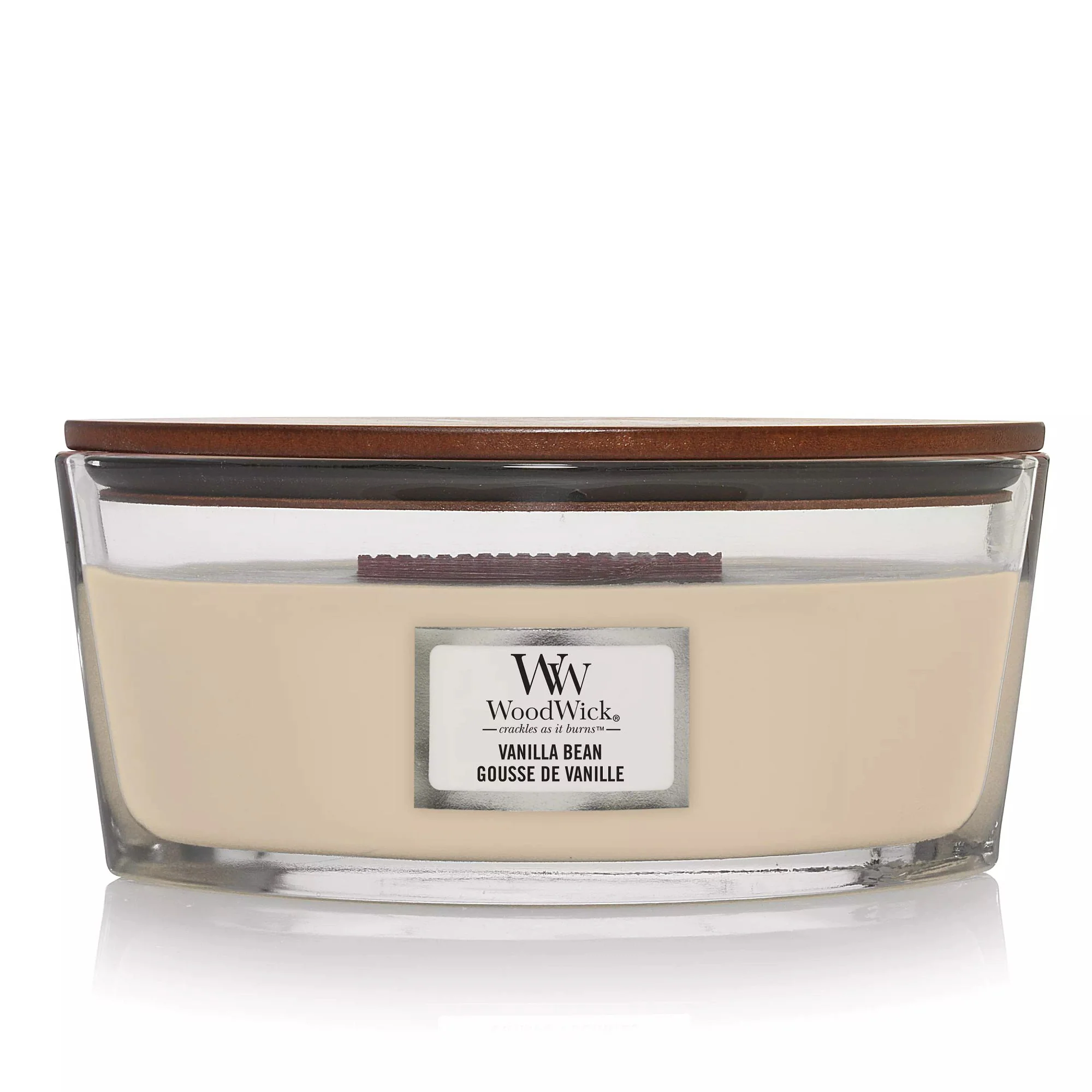 Vanilla Bean Ellipse Wood Wick Candle
