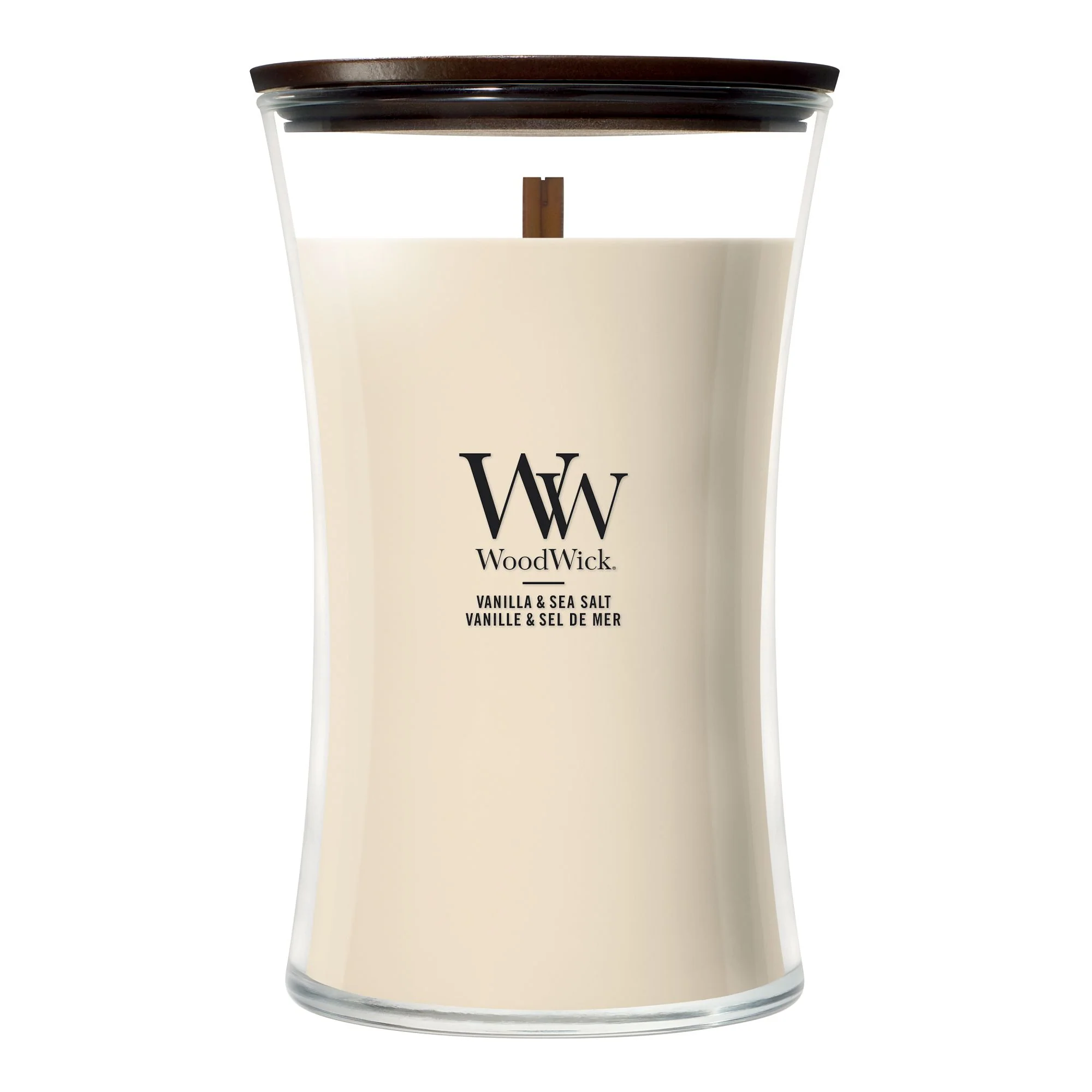 Vanilla & Sea Salt Large Hourglass by WoodWick