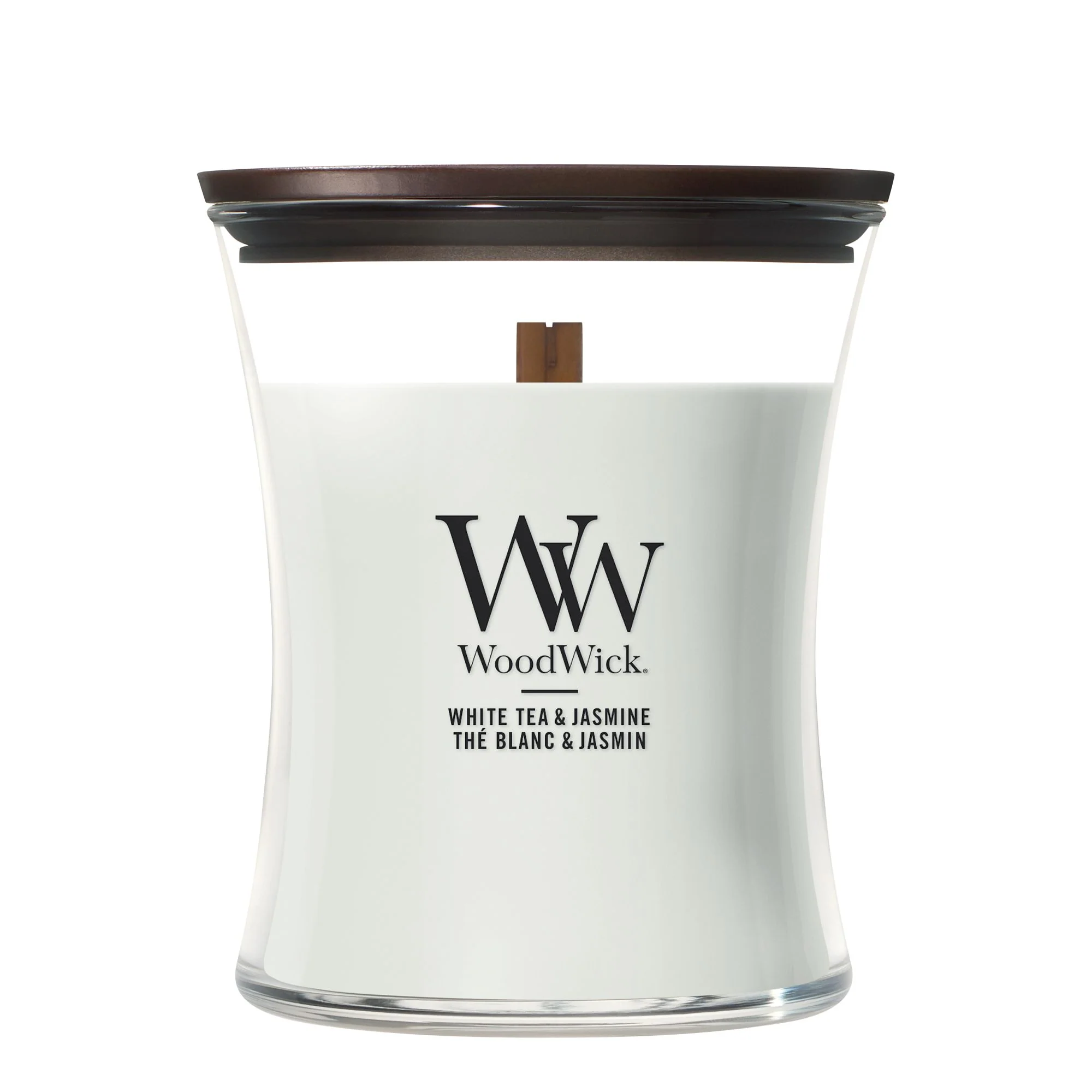 White Tea & Jasmine Medium Hourglass by WoodWick