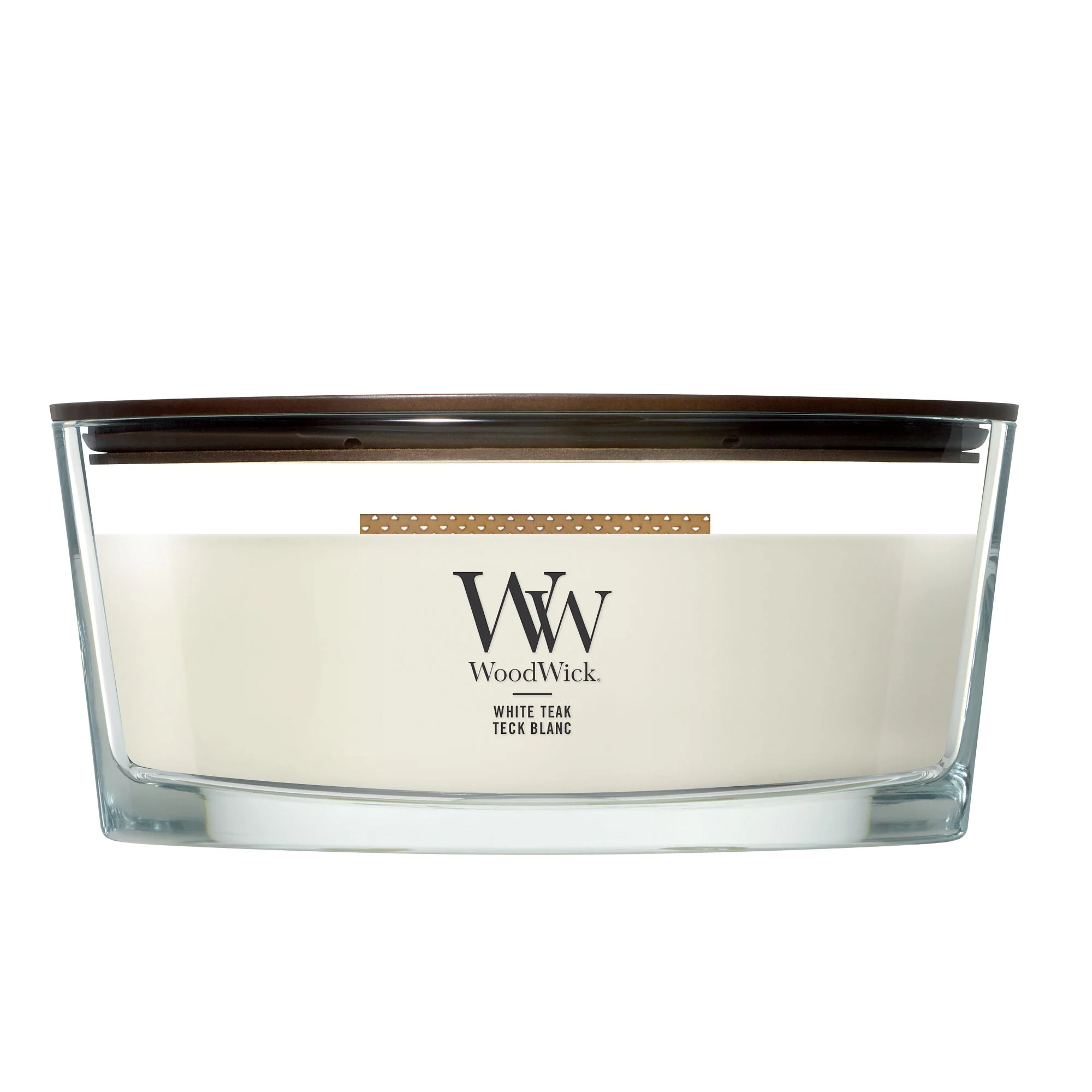 White Teak Ellipse by WoodWick