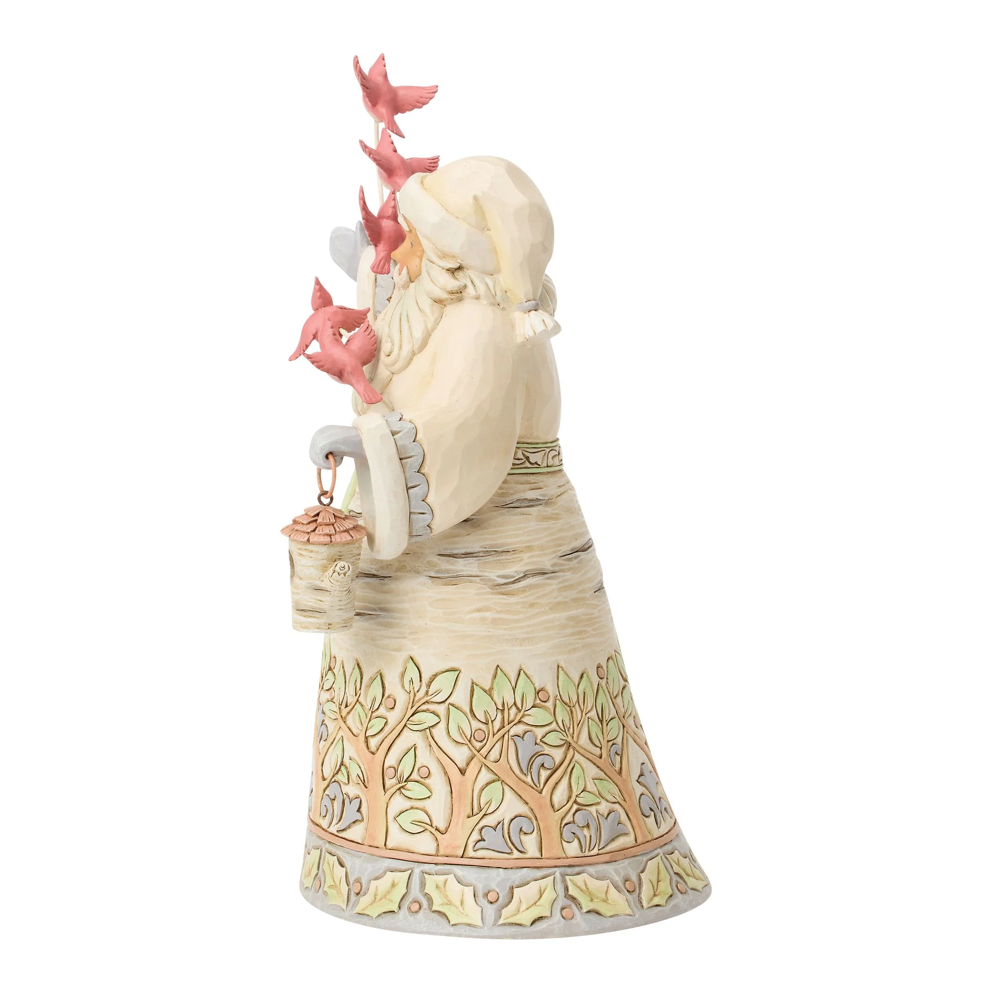 White Woodland Santa with Cardinals - Image 2