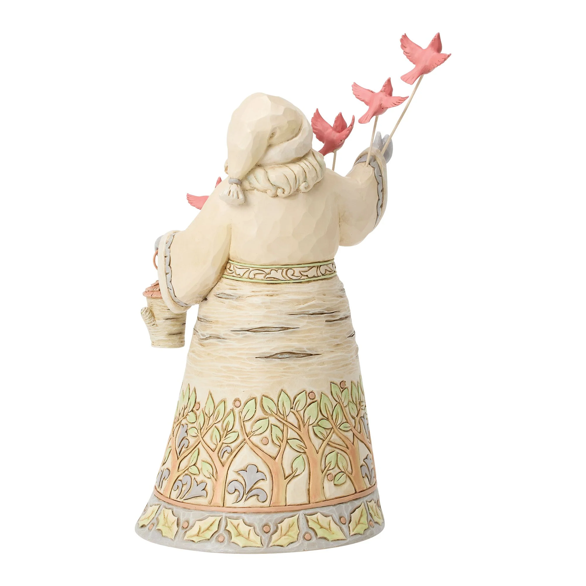 White Woodland Santa with Cardinals - Image 3