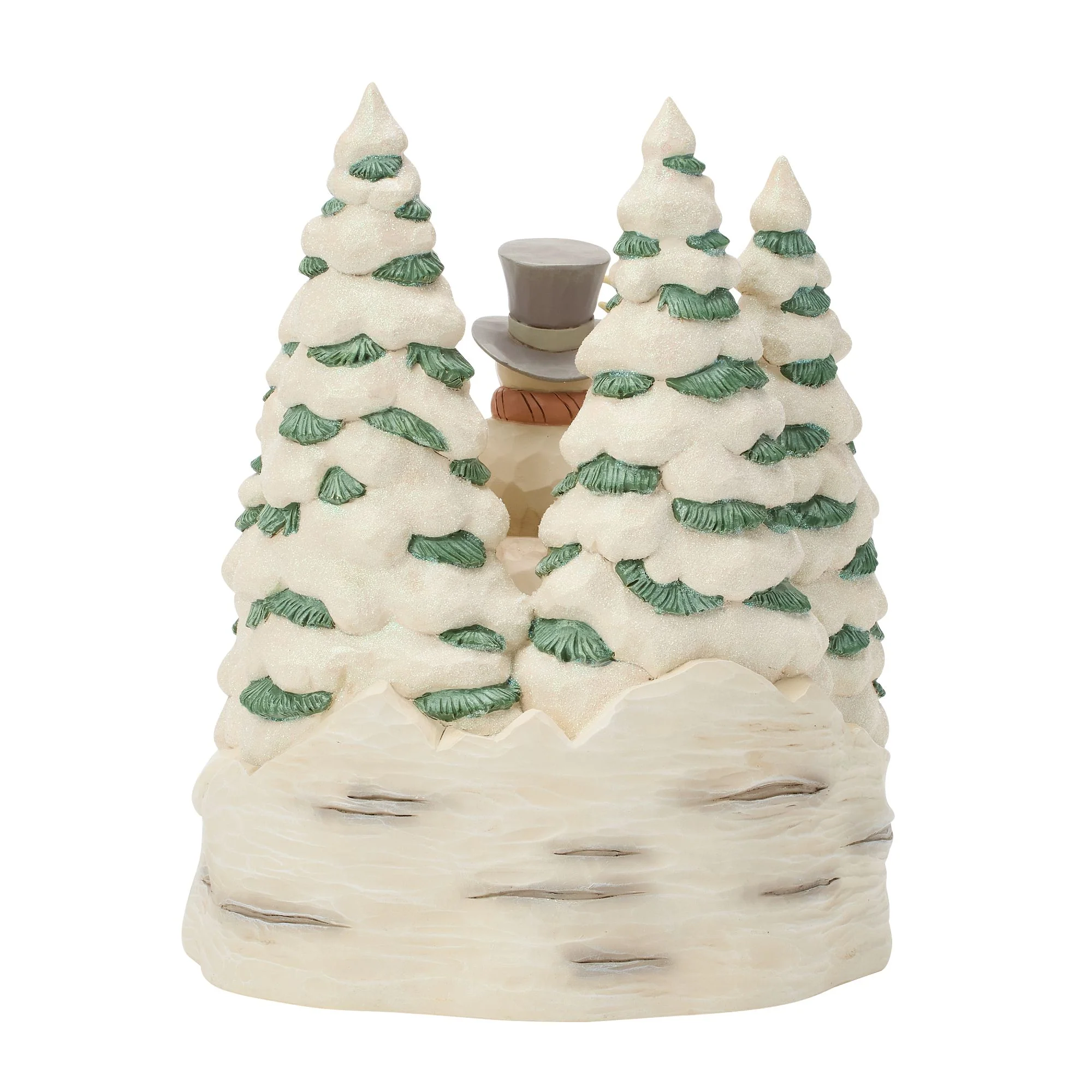 White Woodland Snowman with Forest Animals - Image 4