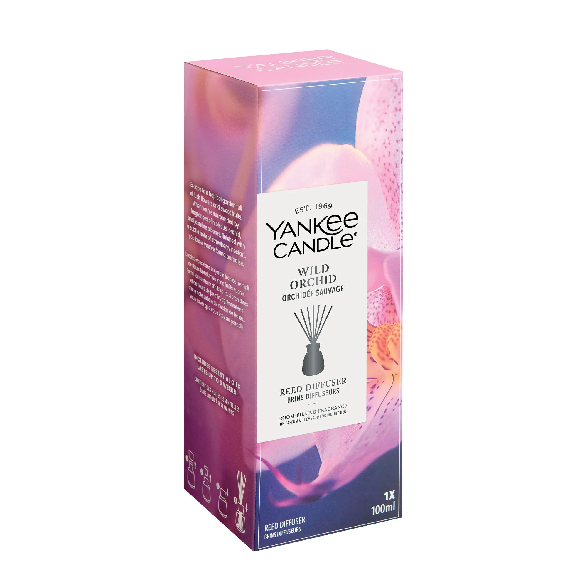 Wild Orchid Reed Diffuser 100ml by Yankee Candle - Image 2