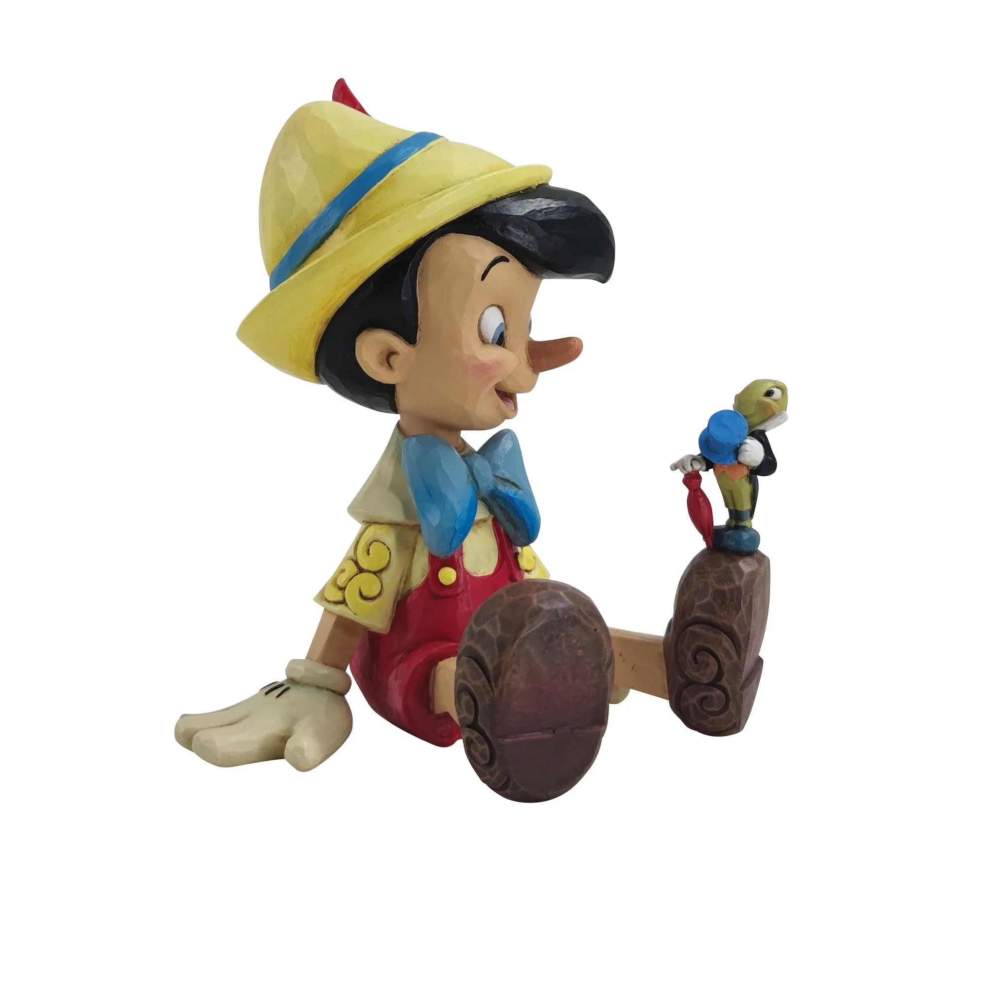 Wishful and Wise (Pinocchio and Jiminy Sitting) Disney Traditions by Jim Shore - Image 3