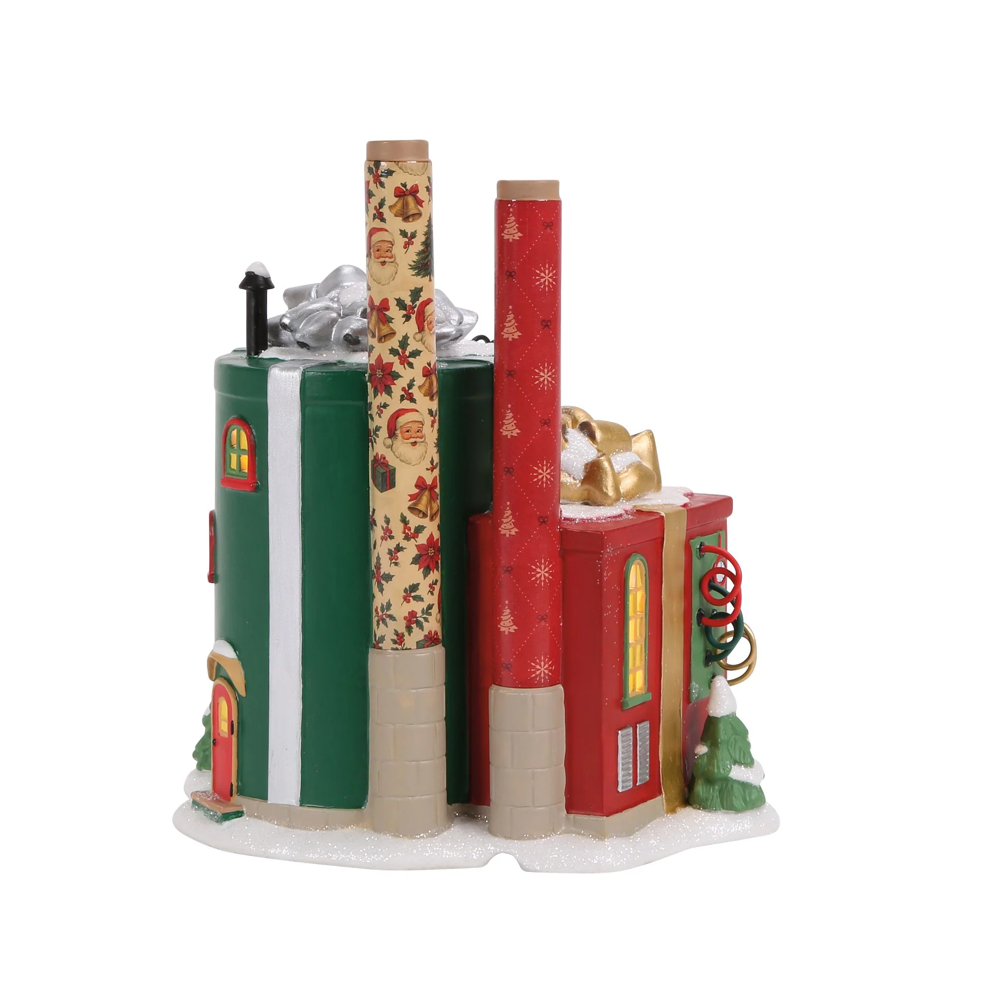 Wrapping Paper Factory Illuminated Building - North Pole by D56 - Image 7